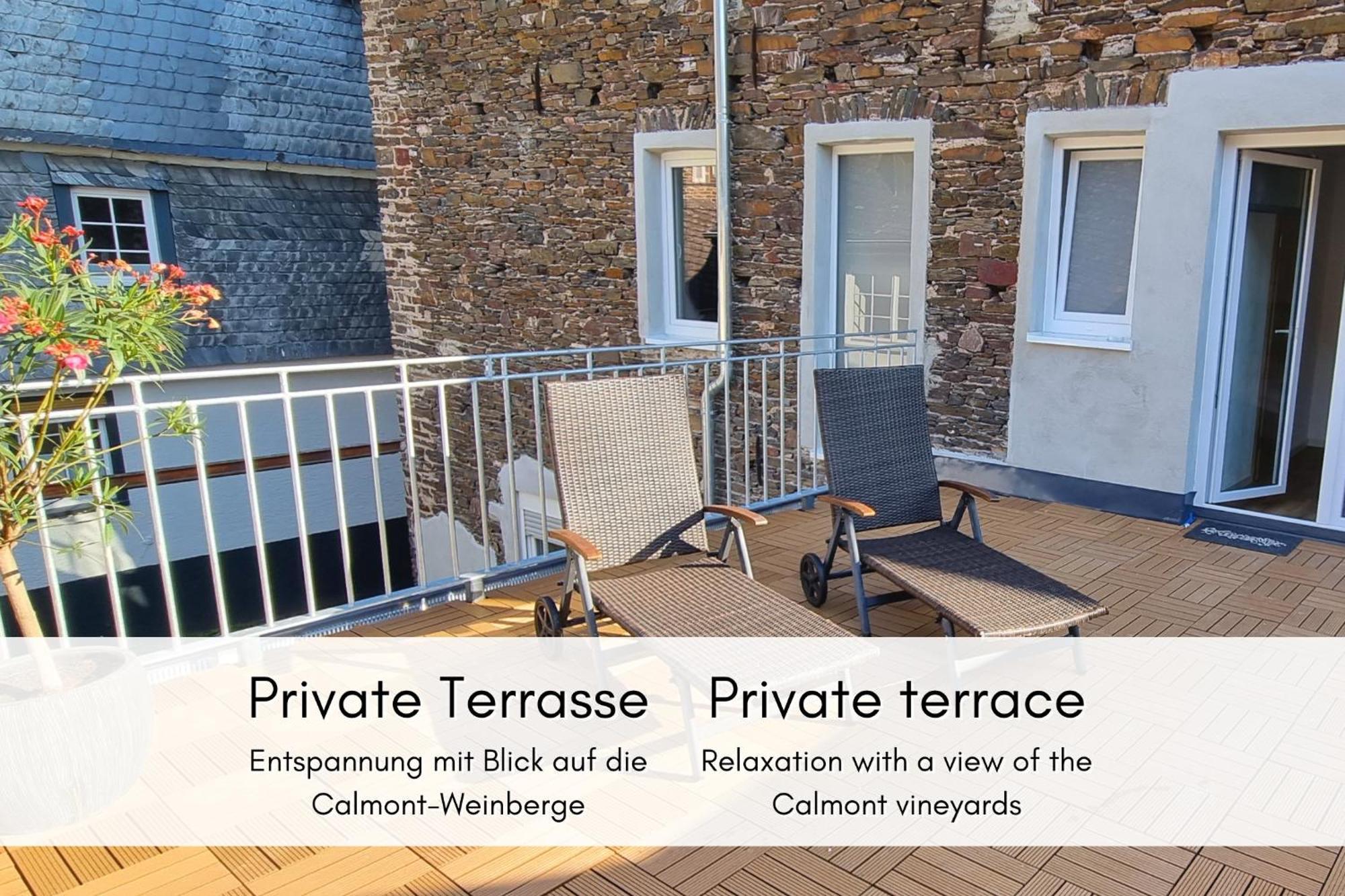 דירות ברם Winzerhaus Am Calmont - Terrasse Der Ruhe מראה חיצוני תמונה